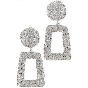 Ice Me Out Textured Rectangle Earrings